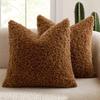 Housse d'oreiller en polaire d'agneau pelucheux Housse d'oreiller épaisse bouclée Teddy Housse d'oreiller douce Minimaliste Nordique Housse de coussin de canapé Décoration d'intérieur confortable