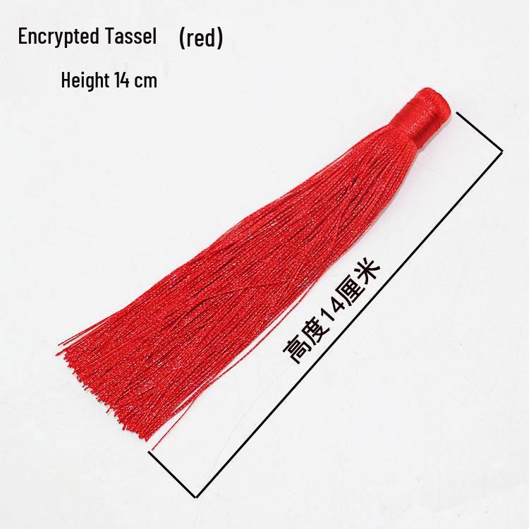 Small Unfinished Chinese Knot with Tassel and Butterfly Pendant – Handcrafted Decorative Knot