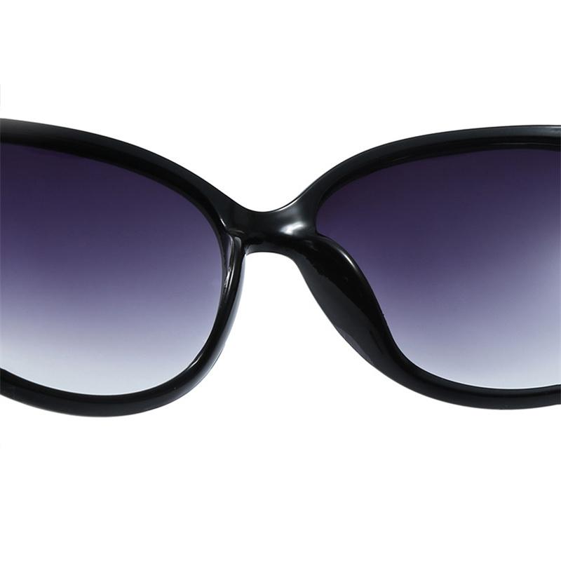 Mote Gradient Solbriller Klassikere Kvinner Elegant revehode buede solbriller Retro solskjerm, ikke-polariserte briller