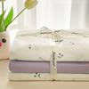 4 Piece Bedding Set Double Layer Gauze Quilt Cover Bed Sheet Pillow Cases Student Duvet Cover Fitted Sheet Soft Comfortable Bedding Set