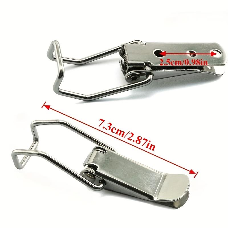 8Pcs Heavy Duty  Spring Hasp Toggle Latch for Wood Box Engineering Water Tank Toolboxes Iron Bucket Lid