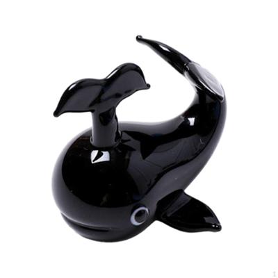 Glass Whale Figurine for Display