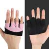 1 Pair Gym Gloves Sweat-absorbing Breathable Anti-slip Men Women Weight Lifting Training Fitness Four-finger Gloves Hand Guard Protector