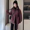 Waist Stand-up Collar Down Cotton Clothes Women's Clothing 2026 New Winter Cotton-padded Jacket Cold-proof Clothing Jacket Tide