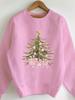 beautifully decorated Christmas tree 250g women's sweatshirts