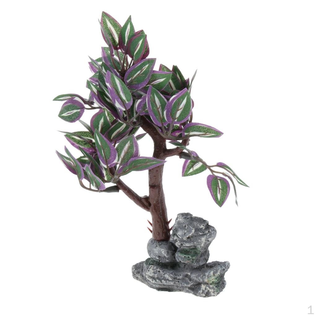 Water Mini Plastic Trees Aquarium s Ornament