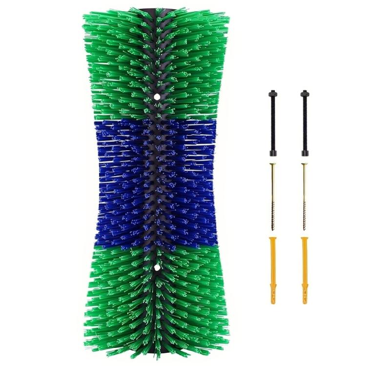 Highly Strength Ranch Cleaning Tool Curved Bristles Scrubbing Brush For Cattle Sheep Massage And Shedding Control