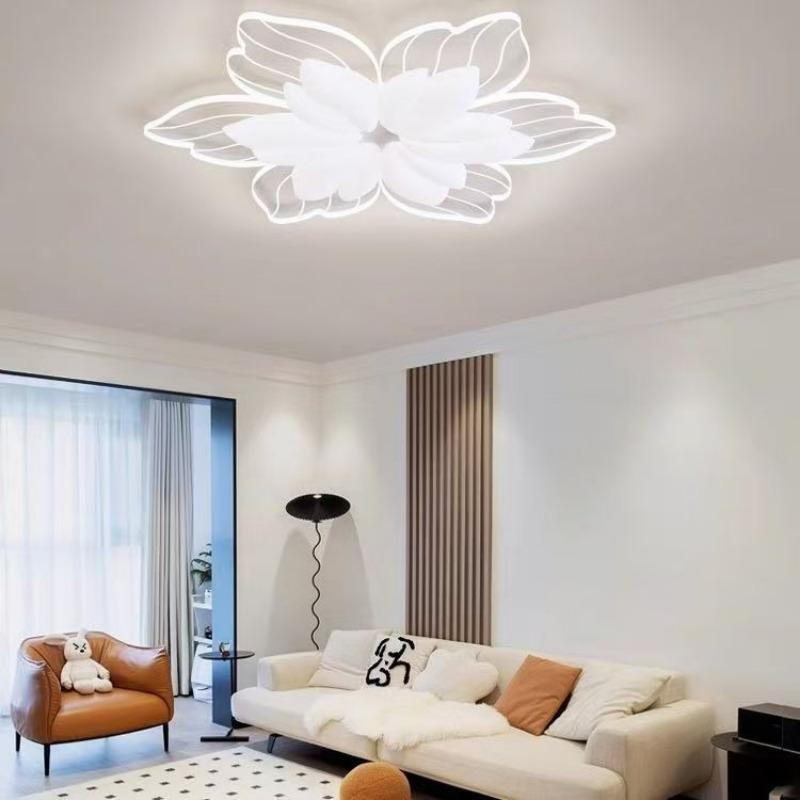 Living Room Lamp Modern Simple Atmosphere Master Bedroom Lamp Cream Wind Petal Room Ceiling Lamp