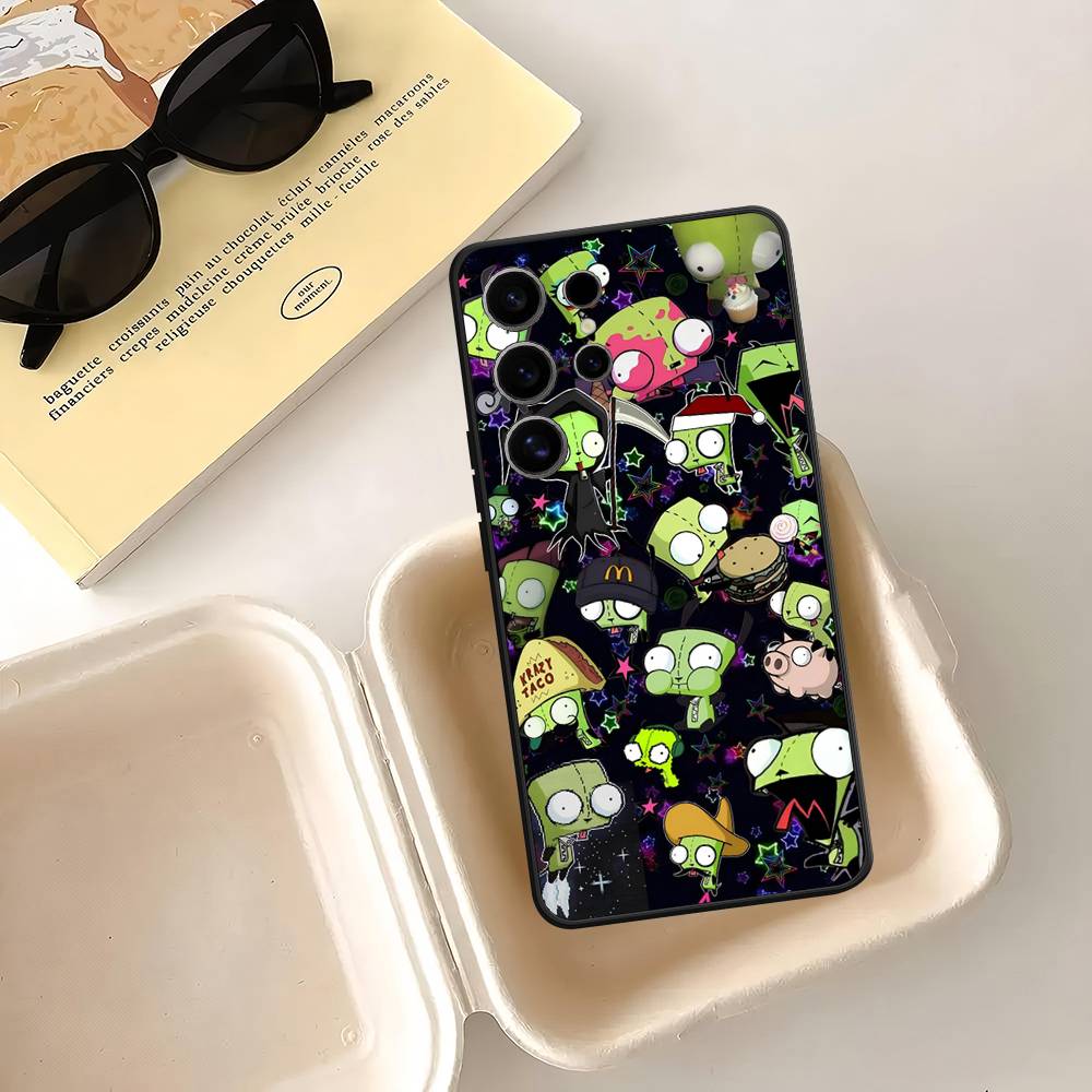 I-Invader Z-Zim Anime Case For Samsung Galaxy Case S25 S23 S22 S21 S30 S20 S10 Ultra Plus FE TPU Soft Cover