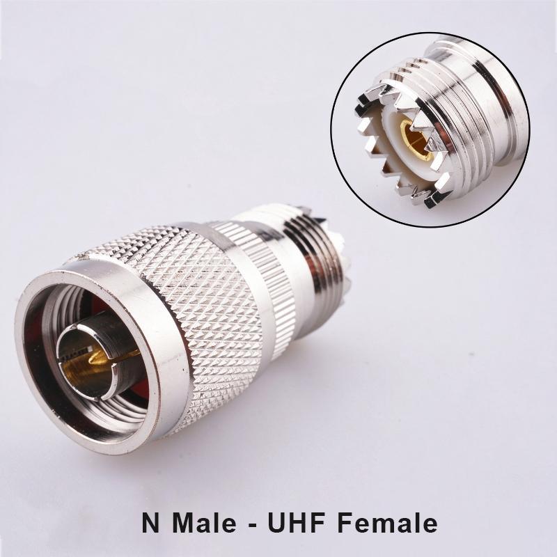 1 Pcs Uhf To N Type Rf Coaxial Adapter, N J/K - Uhf J/K Male Female Convert Connector For Radio Antenna