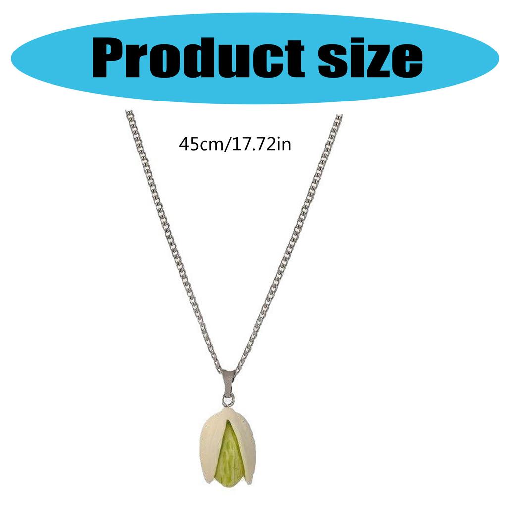 Unique Pistachioes Necklace Creative Designs Symbolizing Love and Individuality for Couples and Trendsetters Wear