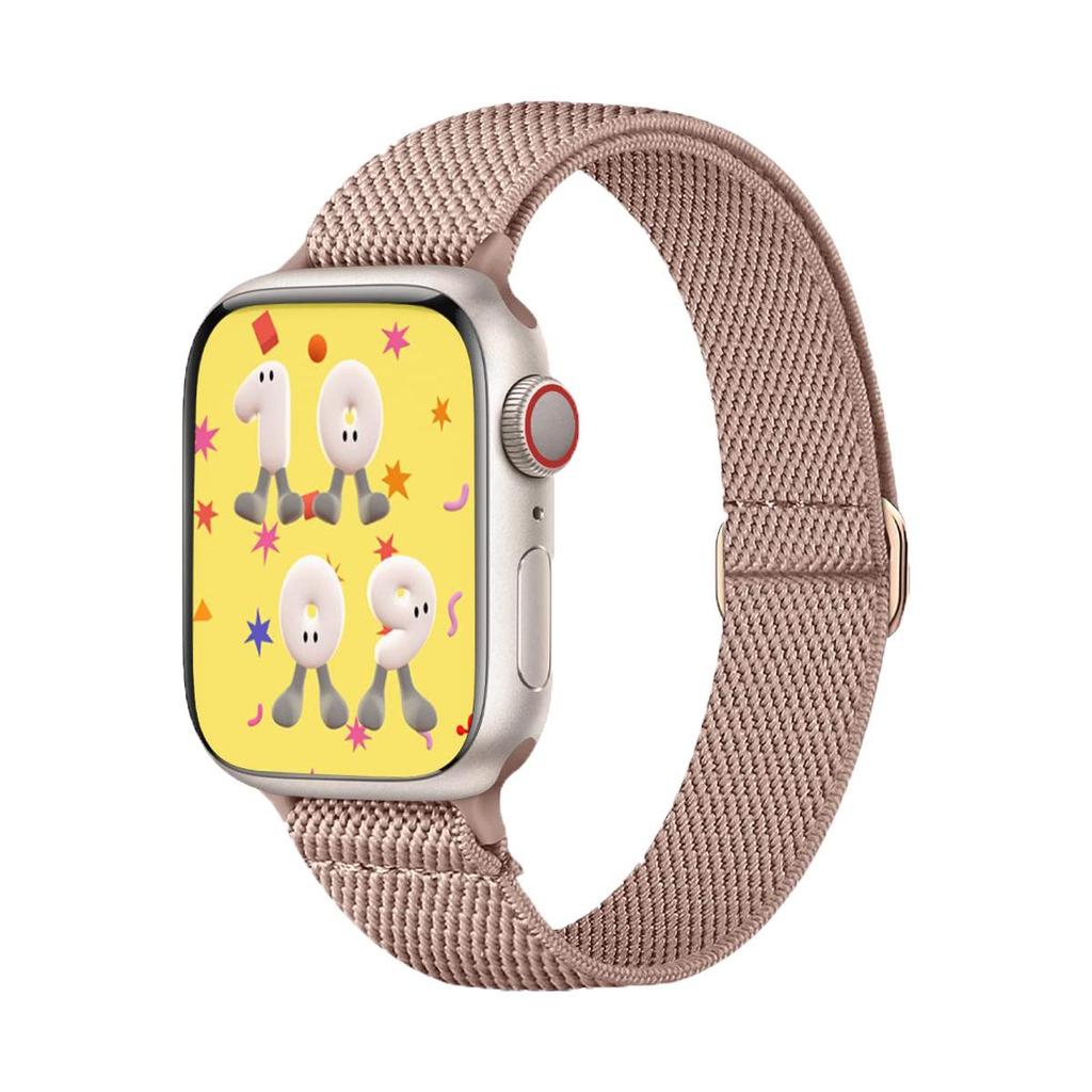 Apple Watch SE87654 Bracelet Élastique en Nylon pour Femme - Convient aux Petits Poignets, Bracelet Ultra