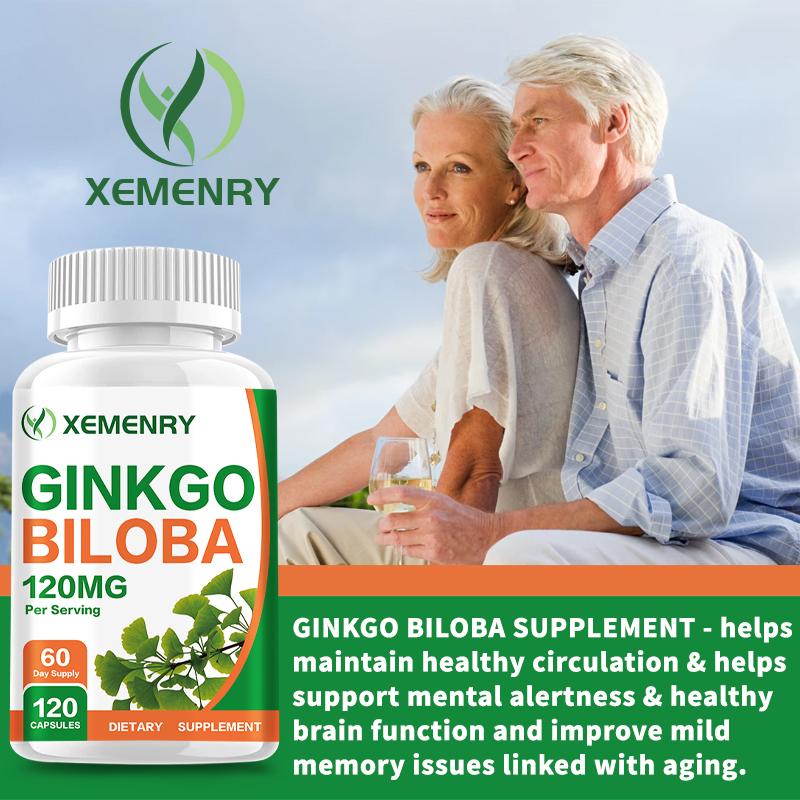 Kapsle Ginkgo Biloba 120 mg - Podpora paměti, koncentrace, zdravého mozku