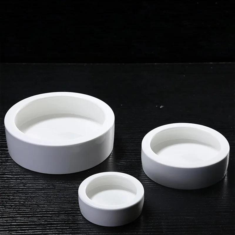 3 Sizes Ceramic Aquarium Pet Reptile Feeder Bowl Basin Food Water Pot Reptile Turtle Tortoise Scorpion Lizard Crabs Supplies