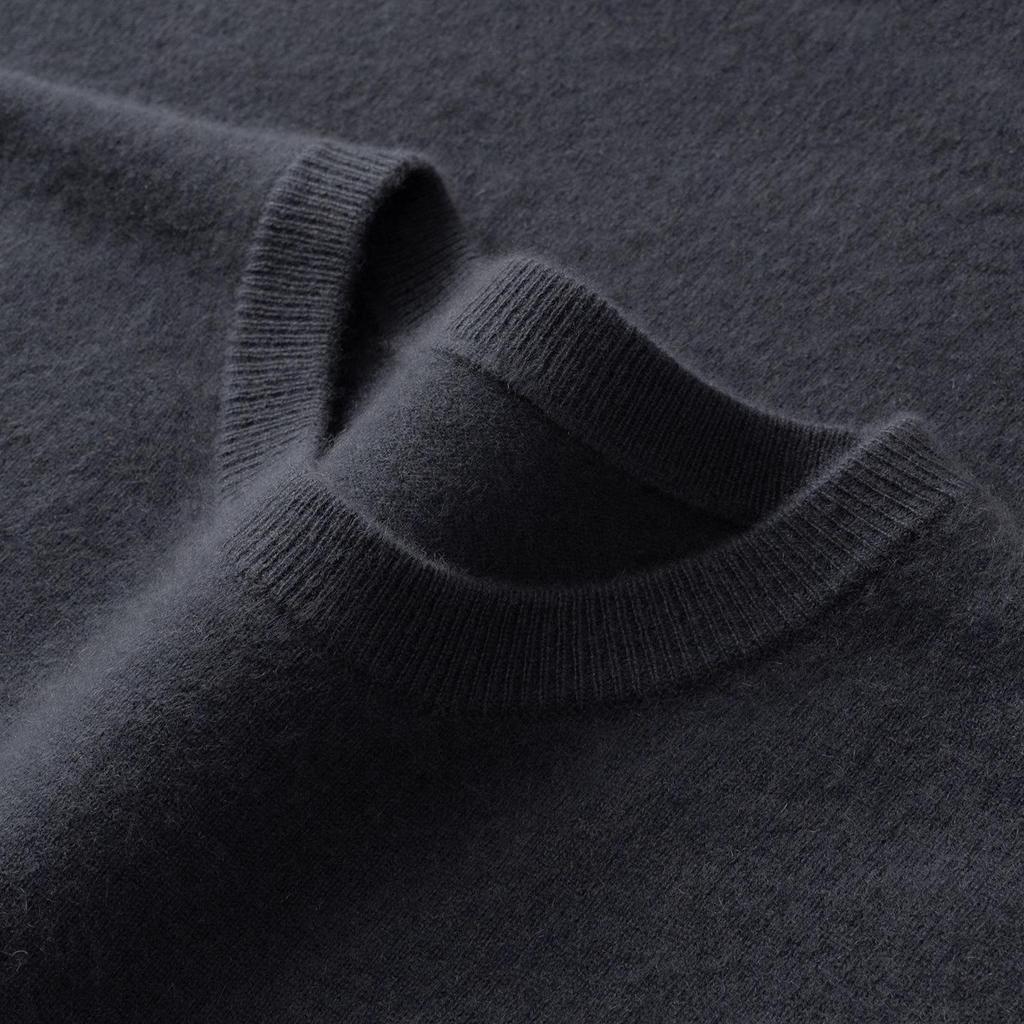 Pull en Cachemire pour Homme: Pull Col Rond Bas, Style Décontracté Chic pour l'Automne/Hiver 2025