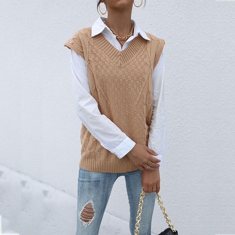 Women's V-Neck Sweater, Sleeveless