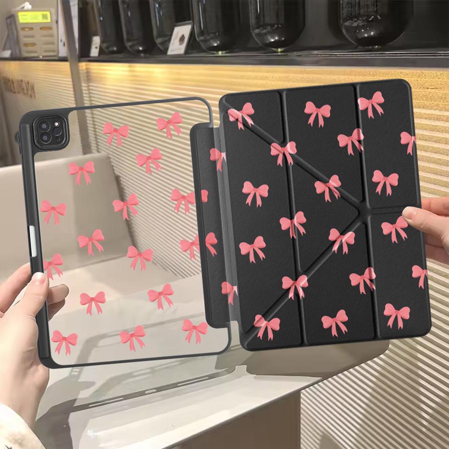 Holder Cover Tablet Case For iPad Pro 11th 10th 9th 8th 7th 12.9inch Pro 2025 Air 4 5 M3 M2 1 2 M4 11inch Mini 6 7 Cartoon Love