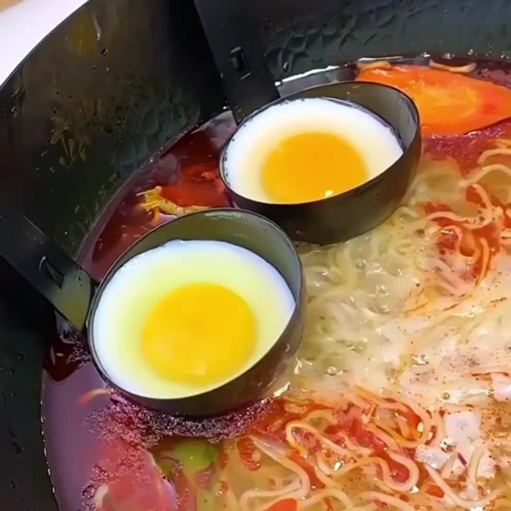 Stainless Steel Egg Steamer with Black Handle - A Fast and Soft Boiled Egg Breakfast Cooking Tool A Small Household Kitchen Tool