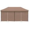 Vidaxl Pop-Up Party Tent with 4 Walls, Brown