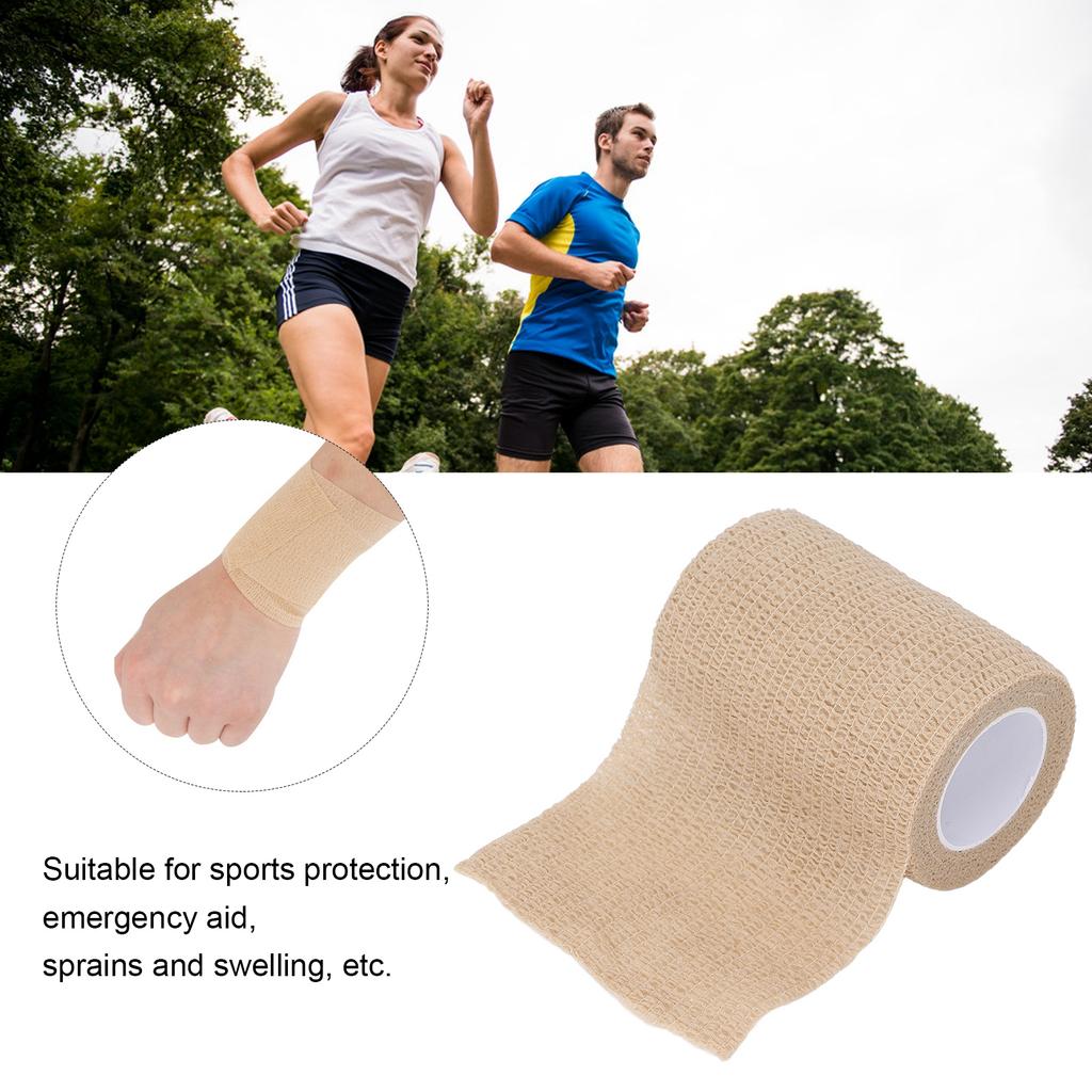 3 Zoll x 5 Yards selbstklebende Bandage, atmungsaktives, elastisches, kohäsives Klebeband für Sportverletzungen und Verstauchungen des Handgelenks