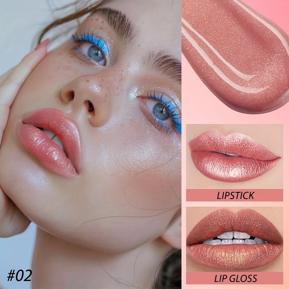 2-in-1 Non-Stick, Moisturizing Lipstick - Long-Lasting, Fade-Resistant Liquid Lip Color with A Glossy Finish Lipstick Gift for Women