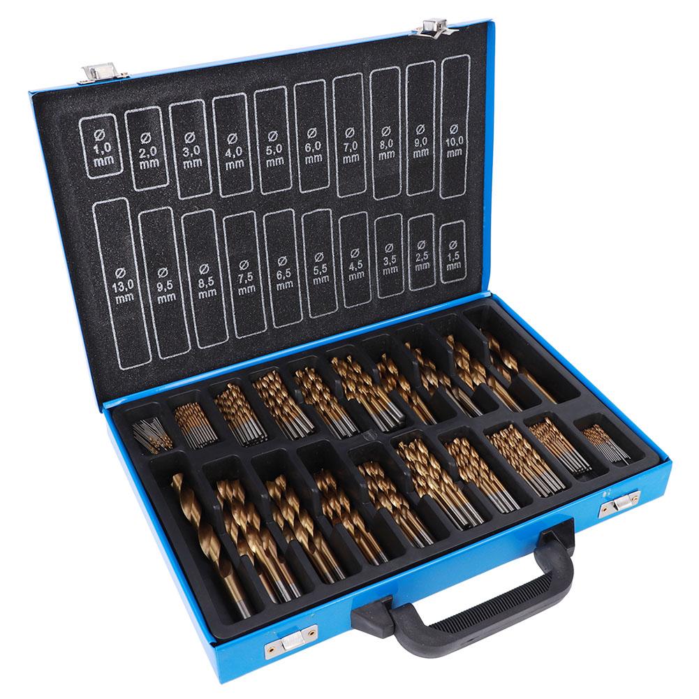 202Pcs Twist Drill Bit Set Stainless