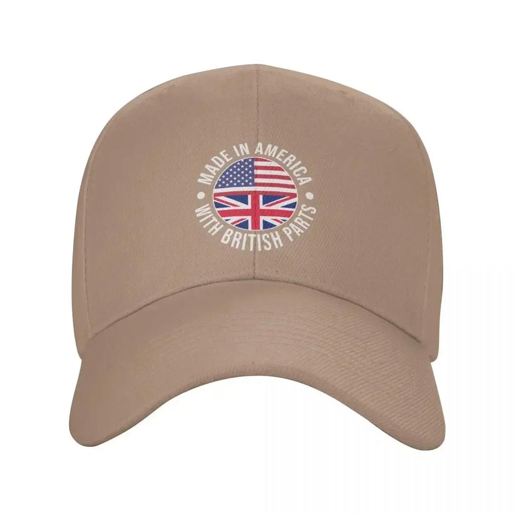 Hergestellt in Amerika mit britischen Teilen Baseballkappe Militärkappe Unisex Unisex Hut Snapback-Hut Golf Unisex Damen