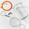 350/800ml Glass Food Storage Jar with Lid Sugar Tea Sealed Container Stackable High Temperature Resistant Airtight Kitchen Coffee