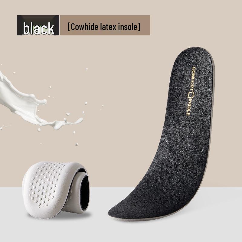 Women's Genuine Leather Insole: Soft, Comfortable, Breathable, Sweat-Absorbent, Deodorant, Latex Thickened, Shock Absorbing, for Summer Sports