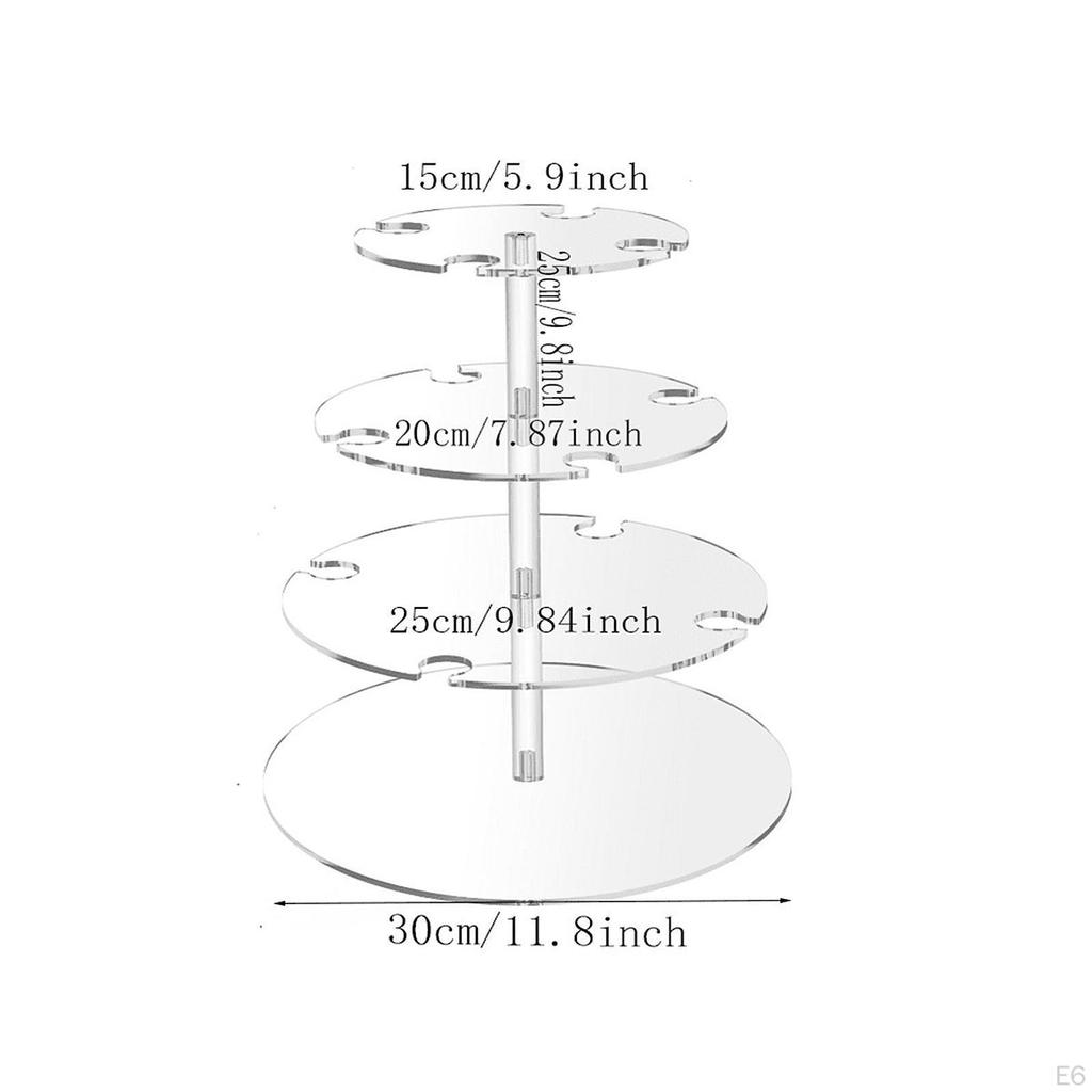 Acryl-Präsentationsständer für Weingläser mit abnehmbarem Champagnerflötenhalter für Veranstaltungen