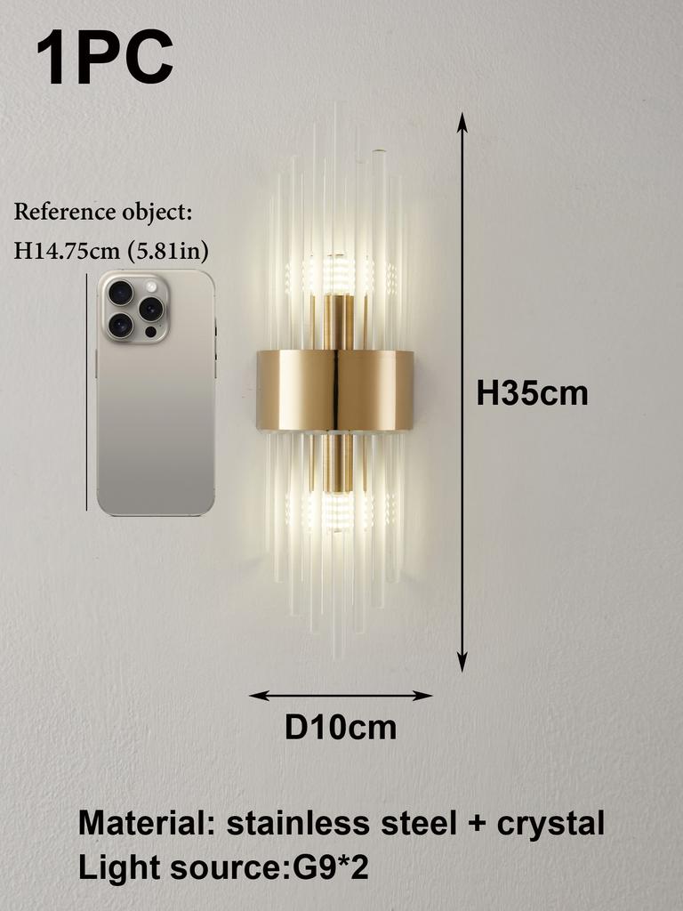 Modern Gold/Black Luxury Crystals Wall Sconce Lights,lustre hotel,Hallways,Bedrooms Other Home Decor,Outdoor Indoor Night Light