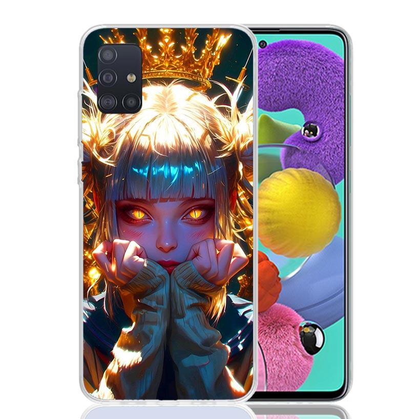 Himiko Toga My Hero Fashion Phone Case For Samsung Galaxy A52 A32 A22 A12 A02S A50S A30S A51 A31 AA71 Note 20 Ultra 10 S10 Plus