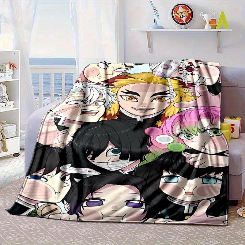 Anime Samurai Warrior's Journey Blanket Flannel Blanket for bed, sofa, Camping, Hiking, Picnic Essentials, gift for family Fan gifts