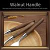 Walnut Wood Handle Spoon and Fork LFGB Certificate 304 Stainless Steel Cutlery Classical Family Banquet Flatware for Christmas