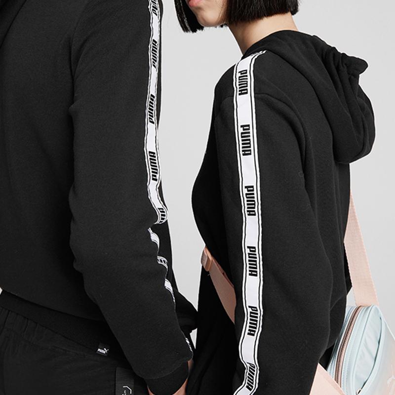 Puma Tape Logo Hoodie Sweatshirt Herren Oberteile Schwarz 845640-01