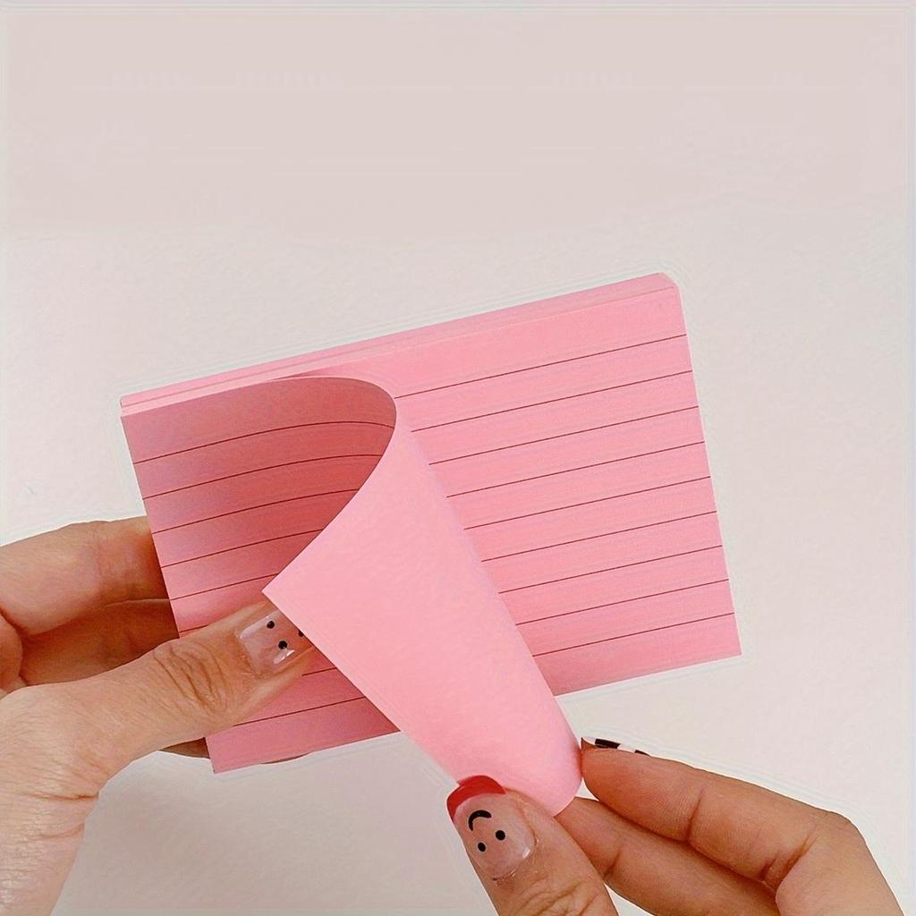 Cartoncini Colorati Indice A6 200 Fogli - 10,5 X 14,7 cm Cartoncini Colorati a Righe, Flashcard Multicolore per Scuola, Casa e Ufficio