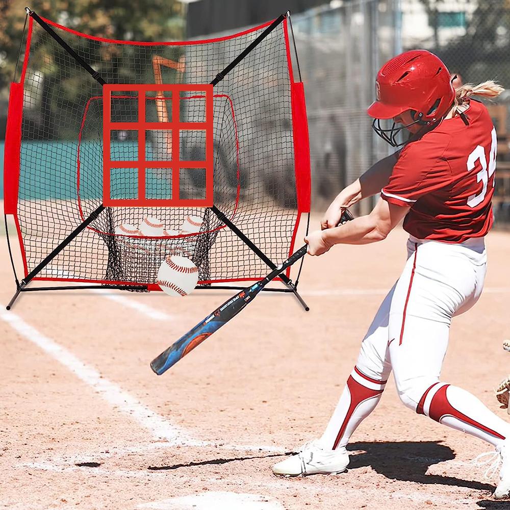 Baseball Practice Net Portable Hitting Pitching Batting Training Net Baseball Pitching Net Training Aids For Hitting Pitching