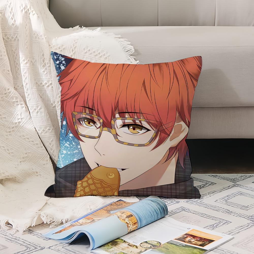 

Game M-Mystic M-Messenger 707 Pillow Case Office Cushions Suitable For Sofa Car Bedroom Decorative Cushion Cover 12x12Inch