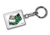 MKJP Custom Keychain, Daihatsu Move LA800S Base: White, Green