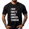 Funny Computer Technician Mens Clothing Winter Oversized T Shirt Men Oversized Character Graphic Tee Original Mens TShirts