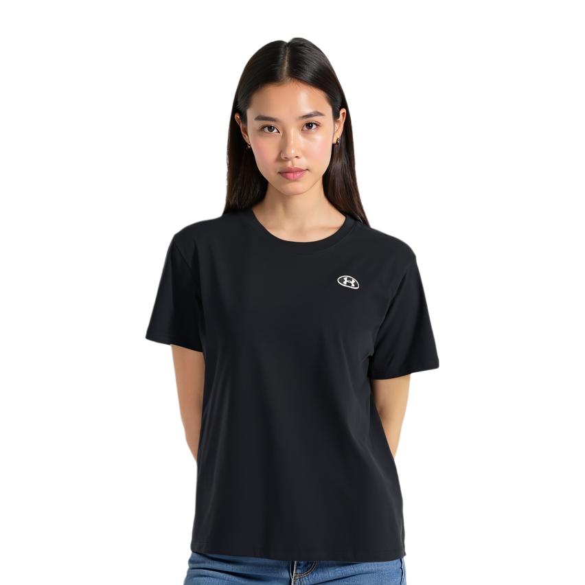 Under Armour Drop Shoulder Sleeve T Shirt Women's Black 1383045-001