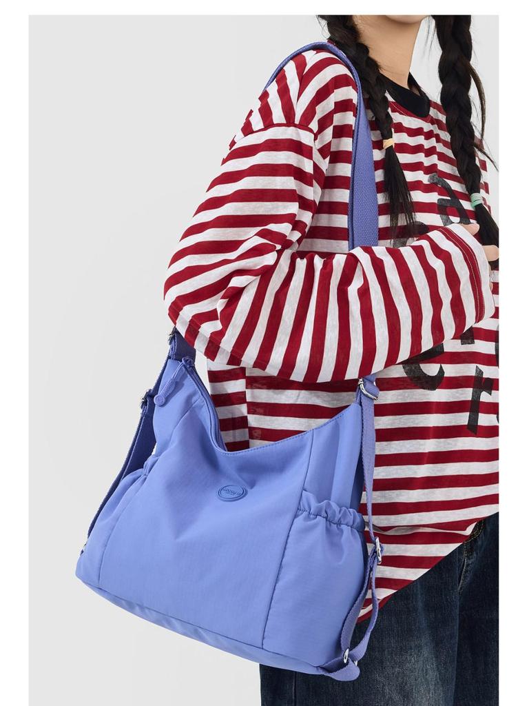 Women's Water-Repellent Nylon Crossbody Backpack - Large Capacity, Lightweight, Multifunctional Travel Bag