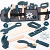 Kids Pretend Play Toy Tool Role Playing Educational Toys 3-6 Boys Wooden Simulation Repairman Firefighter Waist Bag Set Gifts