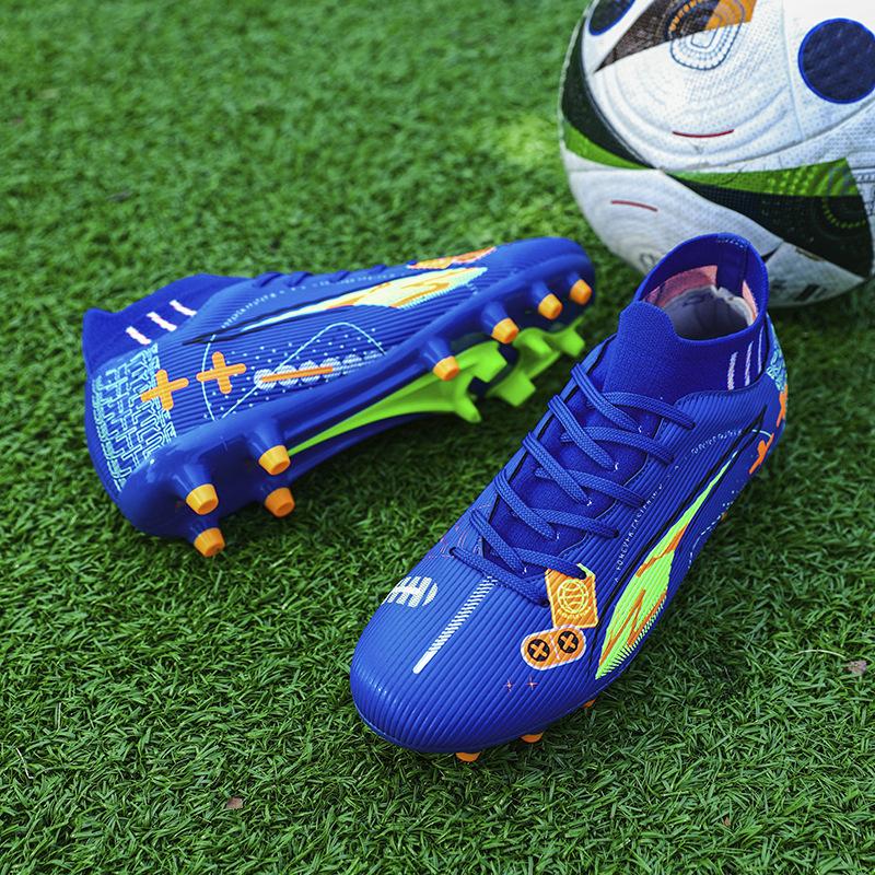 Low-top thorn 15 football shoes World Cup tf broken nails artificial turf AG nails leather foot training shoes for male and female students