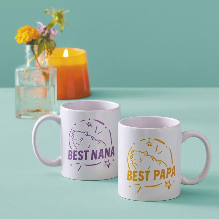 Cricut : Mugs Céramique Blanc 425ml 36 Pièces