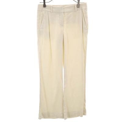 Linen Blend Long Pants Cream Type Women Used