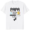 Papa 2024 2025 T Shirt Funny Future Dad Beer Lovers Gift Tee Tops 100% Cotton Unisex O-neck Oversized T-shirts EU Size