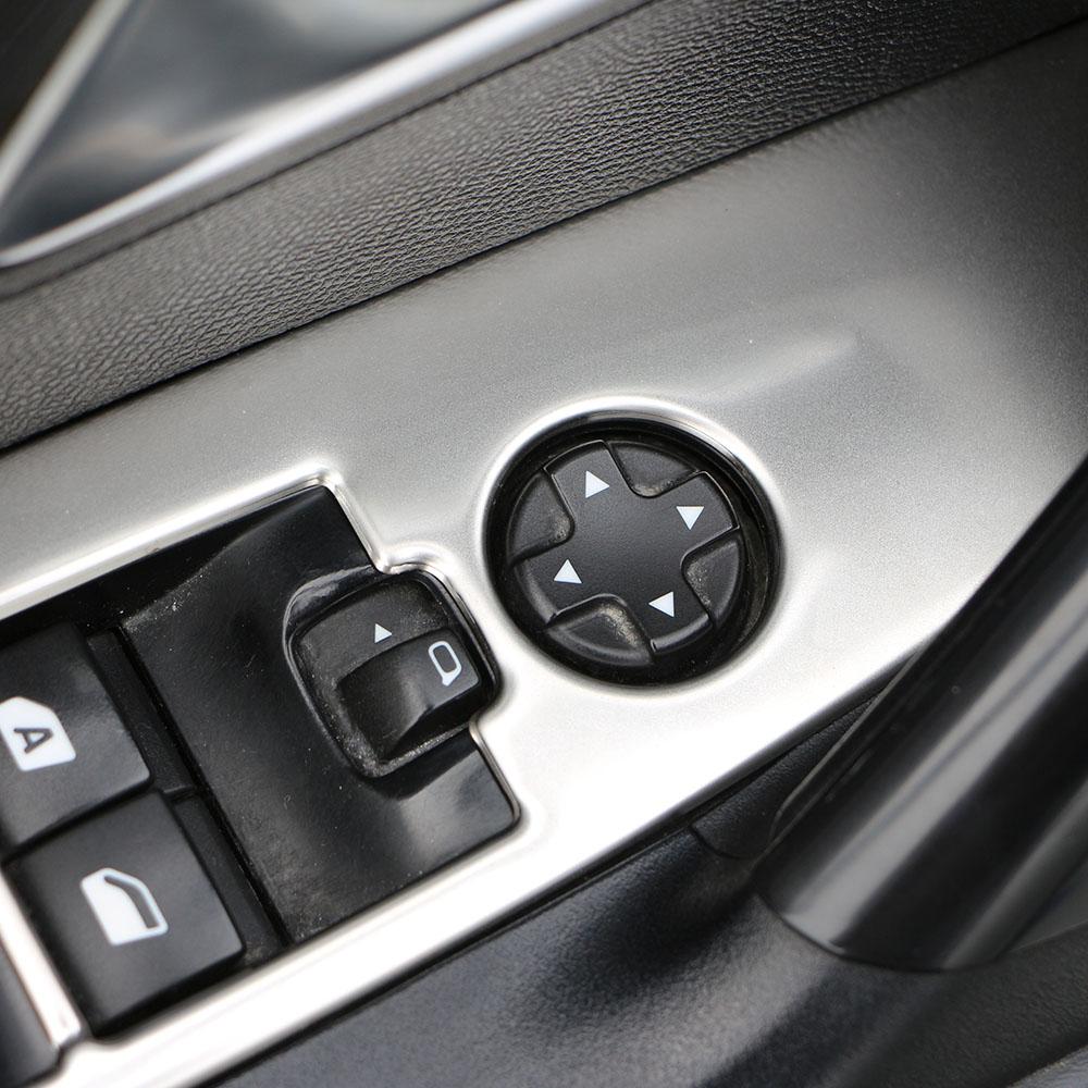 4pcs Armrest Window Rise Lift Control Switch Panel Cover for Peugeot 2008 2020 - 2022 LHD Door Lock Decoration Trim Accessories LHD
