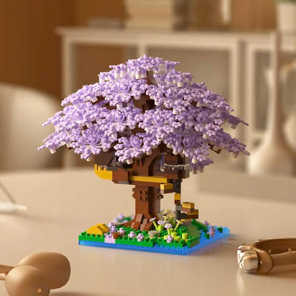 Construction Bricks Sakura Cherry Blossom Brick Set 1097 Pcs.