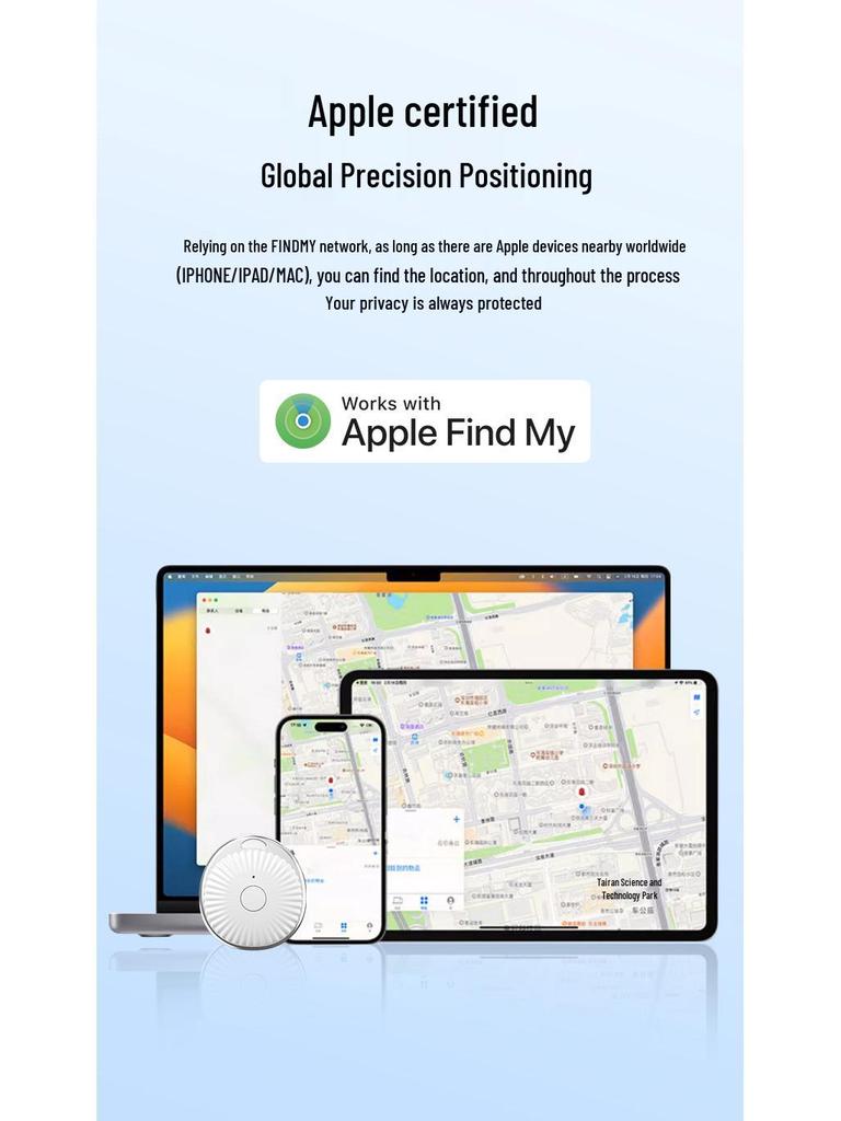 Apple Find iTag: Global GPS Anti-Loss Locator for Elderly & Children with Bluetooth